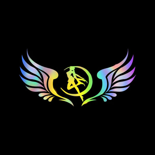 3D Angel Wings Colorful Laser Car Sticker（2PCS）