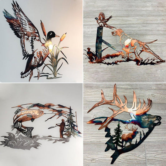 Hunting Metal Wall Art