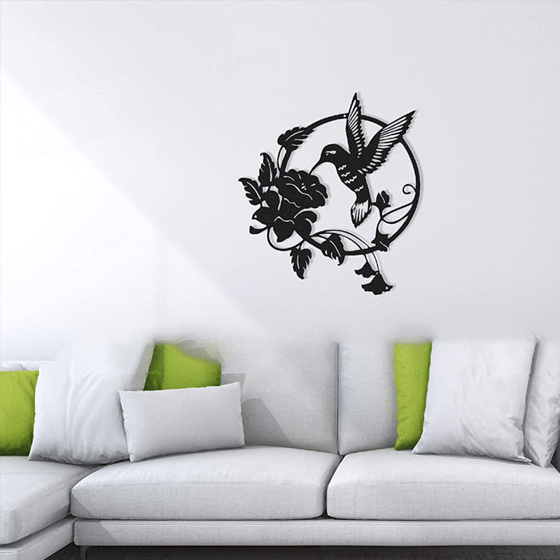 Circular Hummingbird Wall Art Decorations