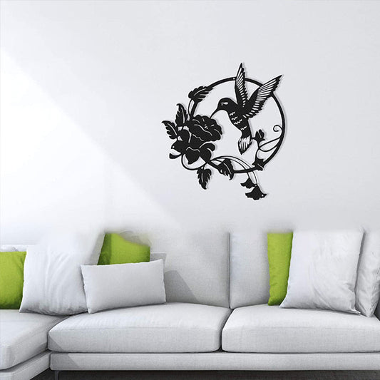 Circular Hummingbird Wall Art Decorations