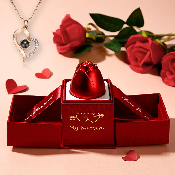 100 Languages "I Love You" Necklace + Jewelry Box