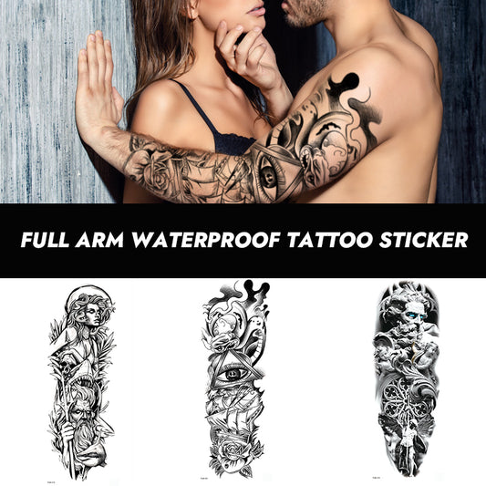 Full Arm Waterproof Tattoo Sticker