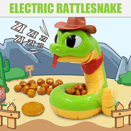 Electric rattlesnake prank toy