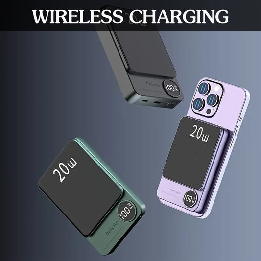 Magnetic Power Bank Wireless Charging