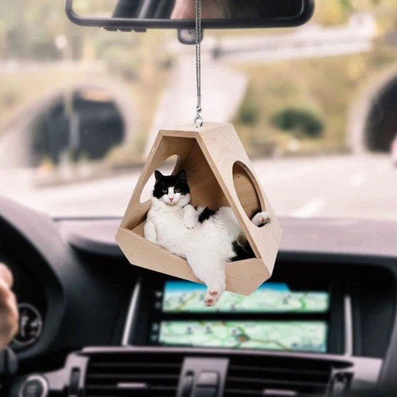 Cat Car Hanging Ornament