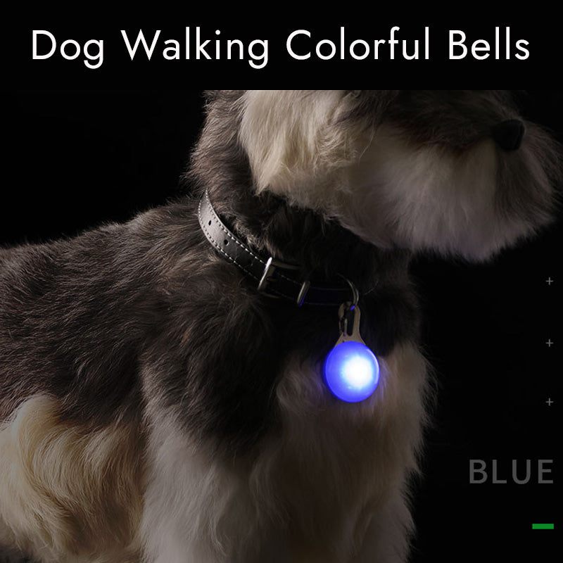 Dog Walking Colorful Bells