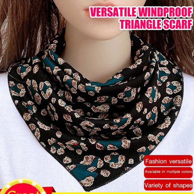 Women Versatile Neck Protection Windproof And Sun-proof Triangle Scarf