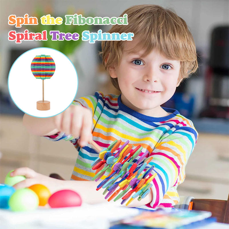 Lollipop Rotating Wooden Spinner