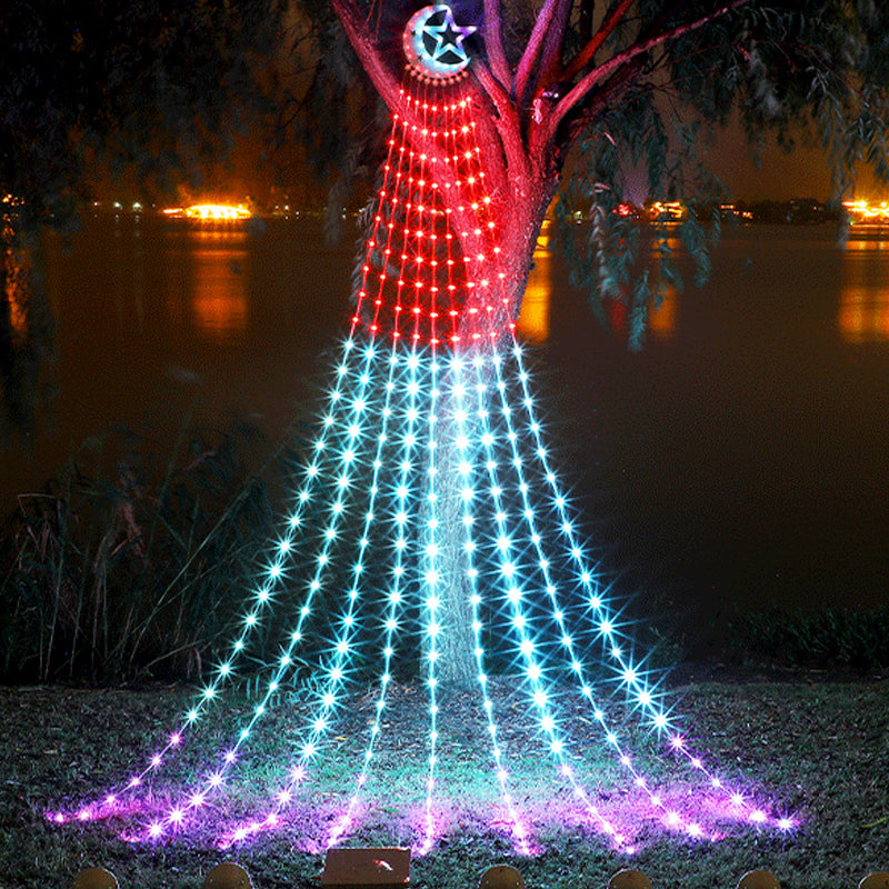 Moon Pentacle waterfall lamp