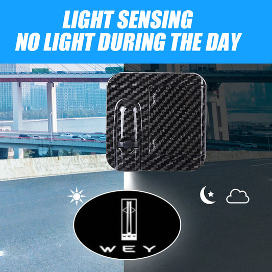 WEY  Wiring Free Carbon Fiber Welcome Light