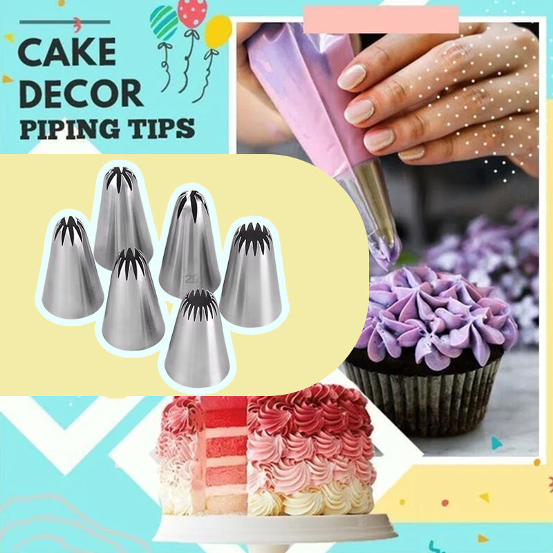 Cake Decor Piping Tips & Create Unique Cupcake Decorating