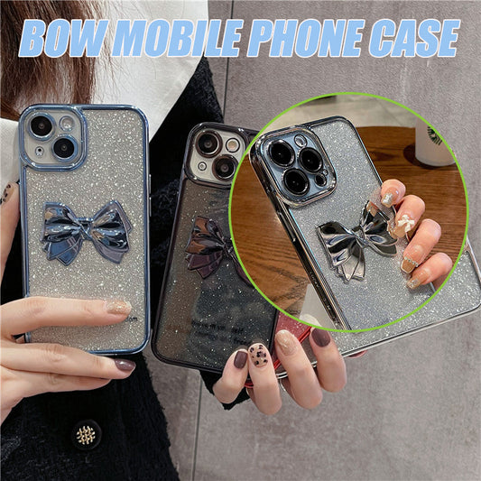 Electroplating Three-dimensional Bow Mobile Phone Case