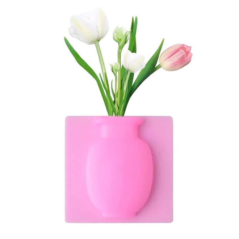 🌹Silicone Reusable Wall-Mounted Vase