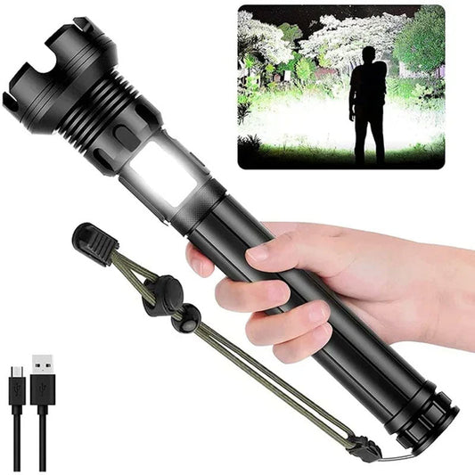 LED Rechargeable Tactical Laser Flashlight