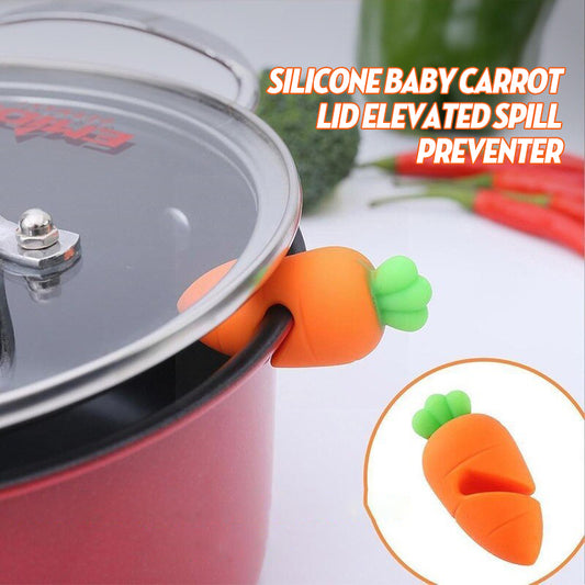 Silicone Baby Carrot Lid Elevated Spill Preventer🥕