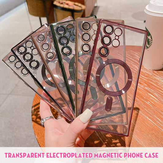 Transparent Electroplating Magnetic Phone Case