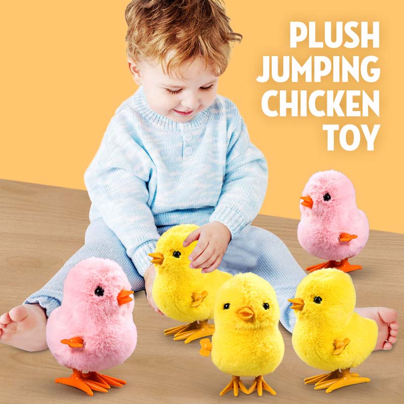 Plush Jumping Chicken Toy