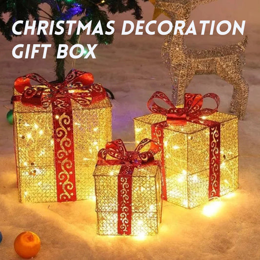 3PCS Christmas Decoration Gift Box