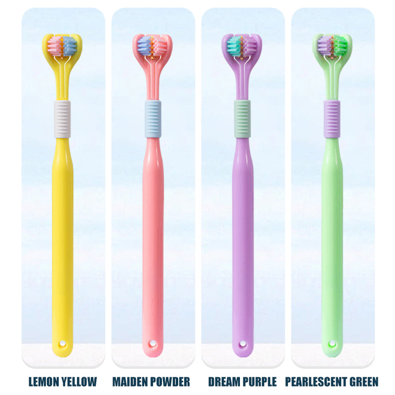 Three Sides Toothbrush Macaron Color