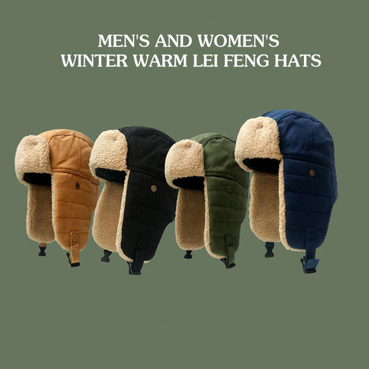 Warm Fleece Hat With Earflaps