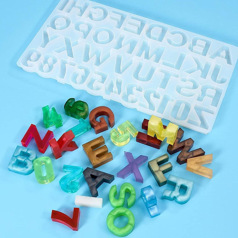 Silicone Alphanumeric Mold