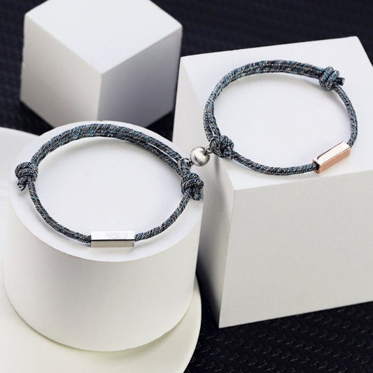 Buy One Get One Free! New Stainless Steel Magnetic Lovers Bracelet