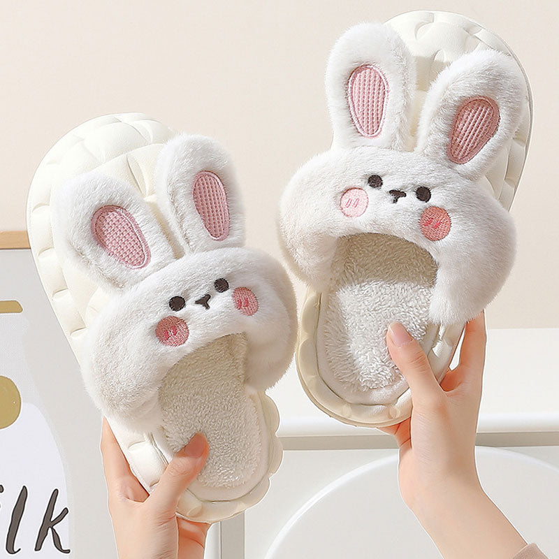 Cute Waterproof Removable Cotton Slippers