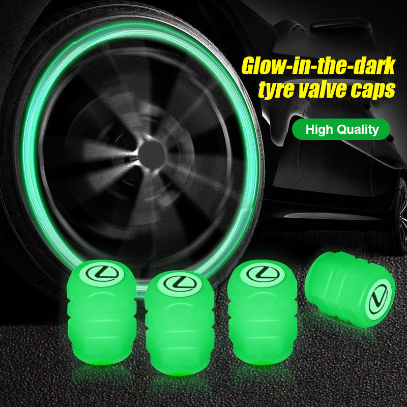 Car Tire Luminous Valve Cap（4 Pcs）