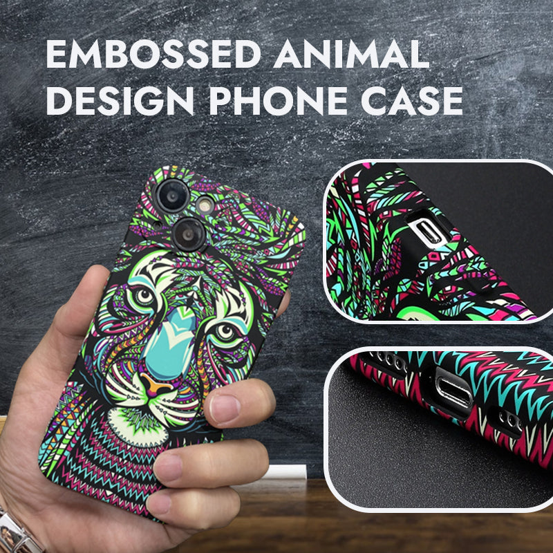 Embossed Animal Design Phone Case