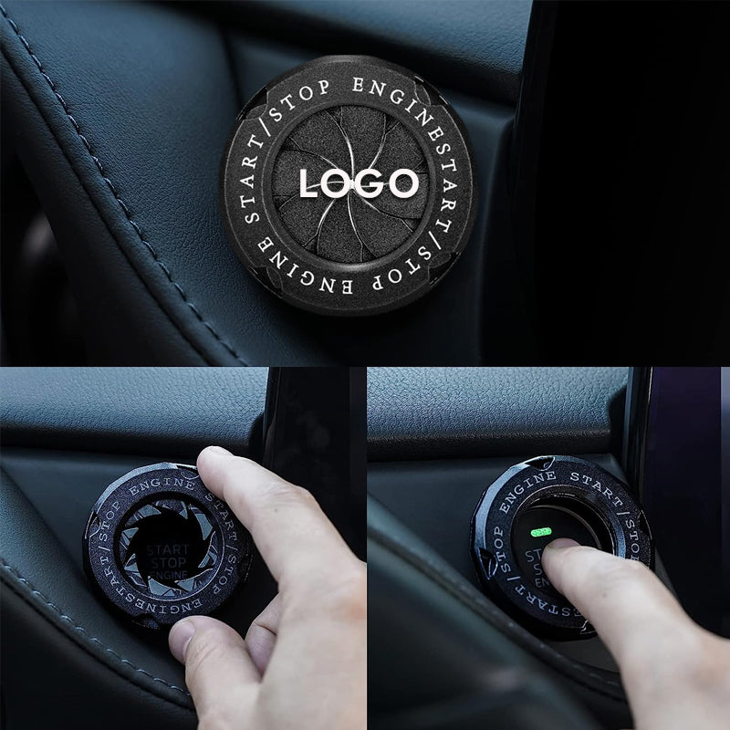 Car One-button Start Button Decoration-Rhombus Style