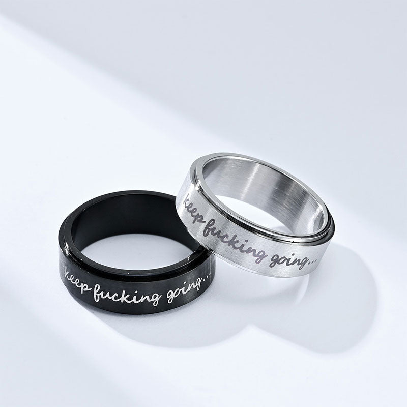 Rotatable Titanium Steel Ring