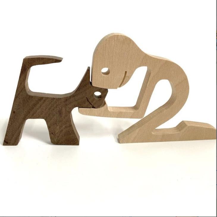 Wooden Dog Ornaments