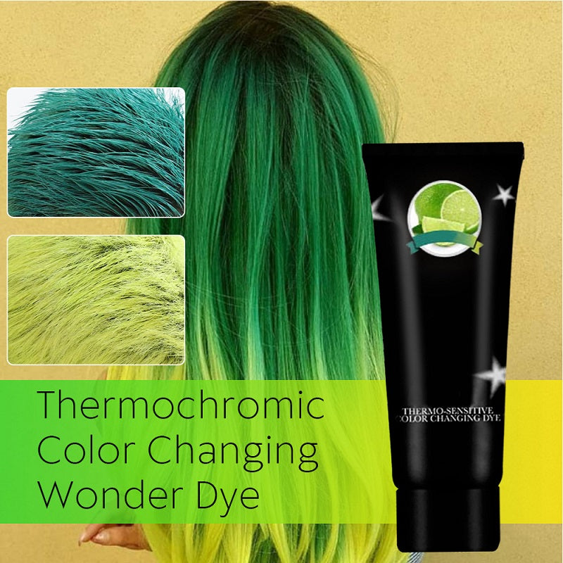 Thermochromic hair dye