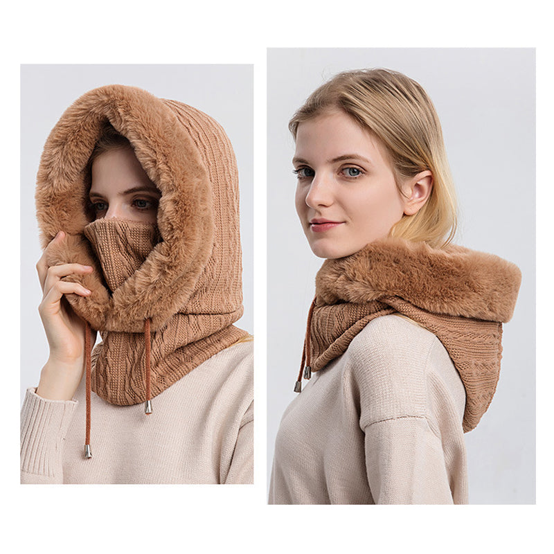 Warm Fashion Scarf Hoodie