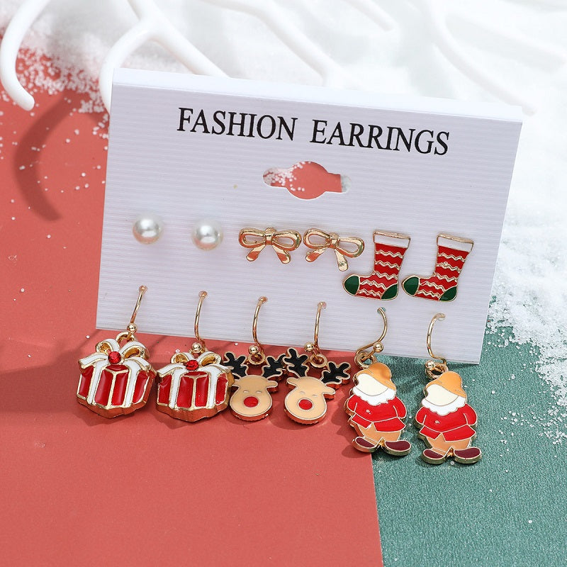 Christmas Stud Earrings Set