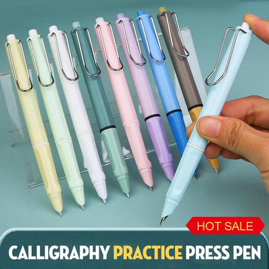 Student Pressing Pen