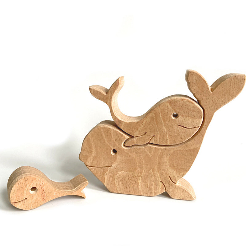 Hand-carved Wooden Animal Decor