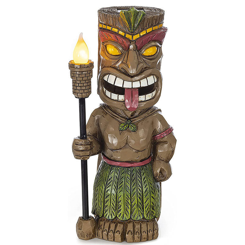 VP Home Party Time Tiki Solar Powered LED Outdoor Decor Light