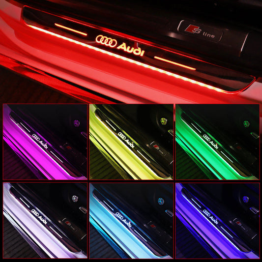 Door Welcome Pedal With Light Threshold Strip Wiring-free Car Atmosphere Light