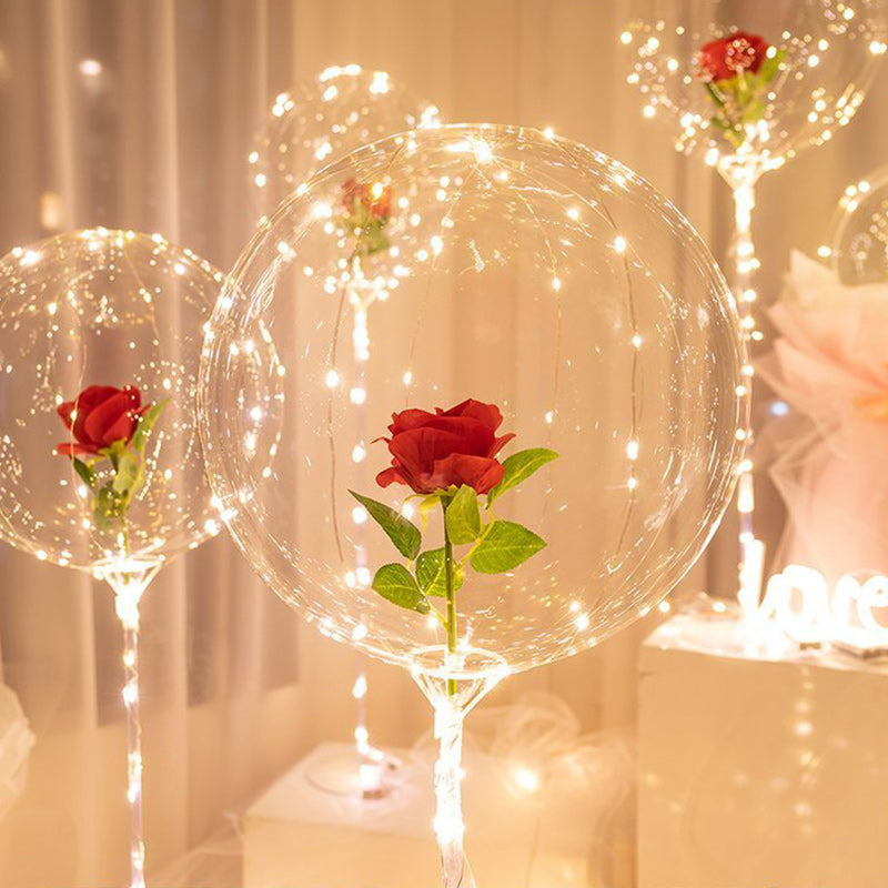 LED Luminous Balloon Rose Bouquet