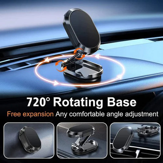 🔥Hot Sale 🔥2023 New Alloy Folding Magnetic Car Phone Holder