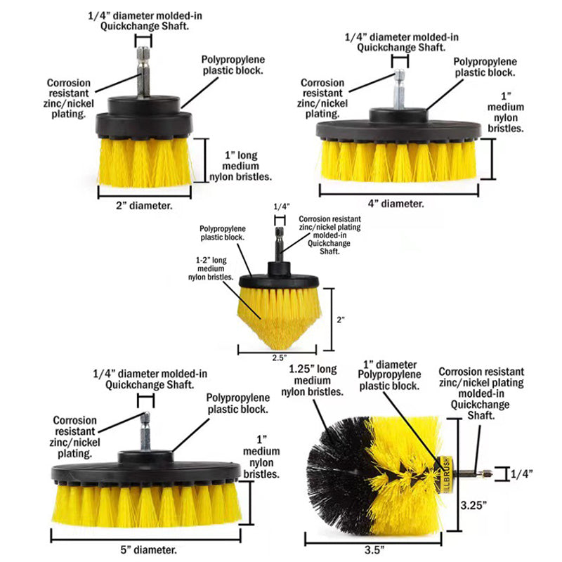 Electric Drill Cleaning Brush