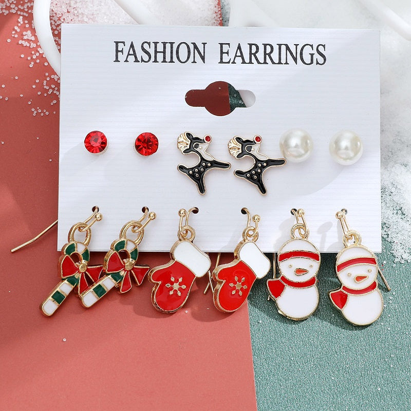 Christmas Stud Earrings Set