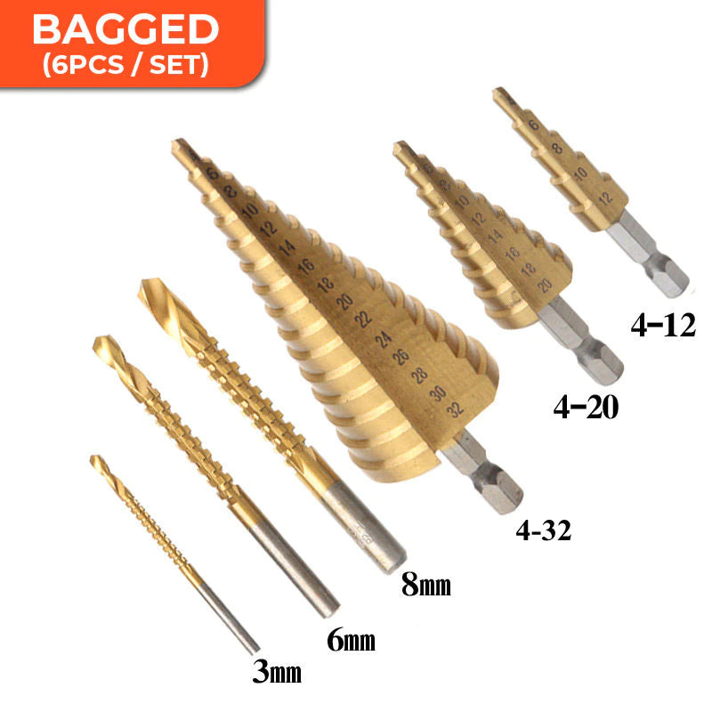 Titanium Plating Drill Bit Set（6 Pcs)