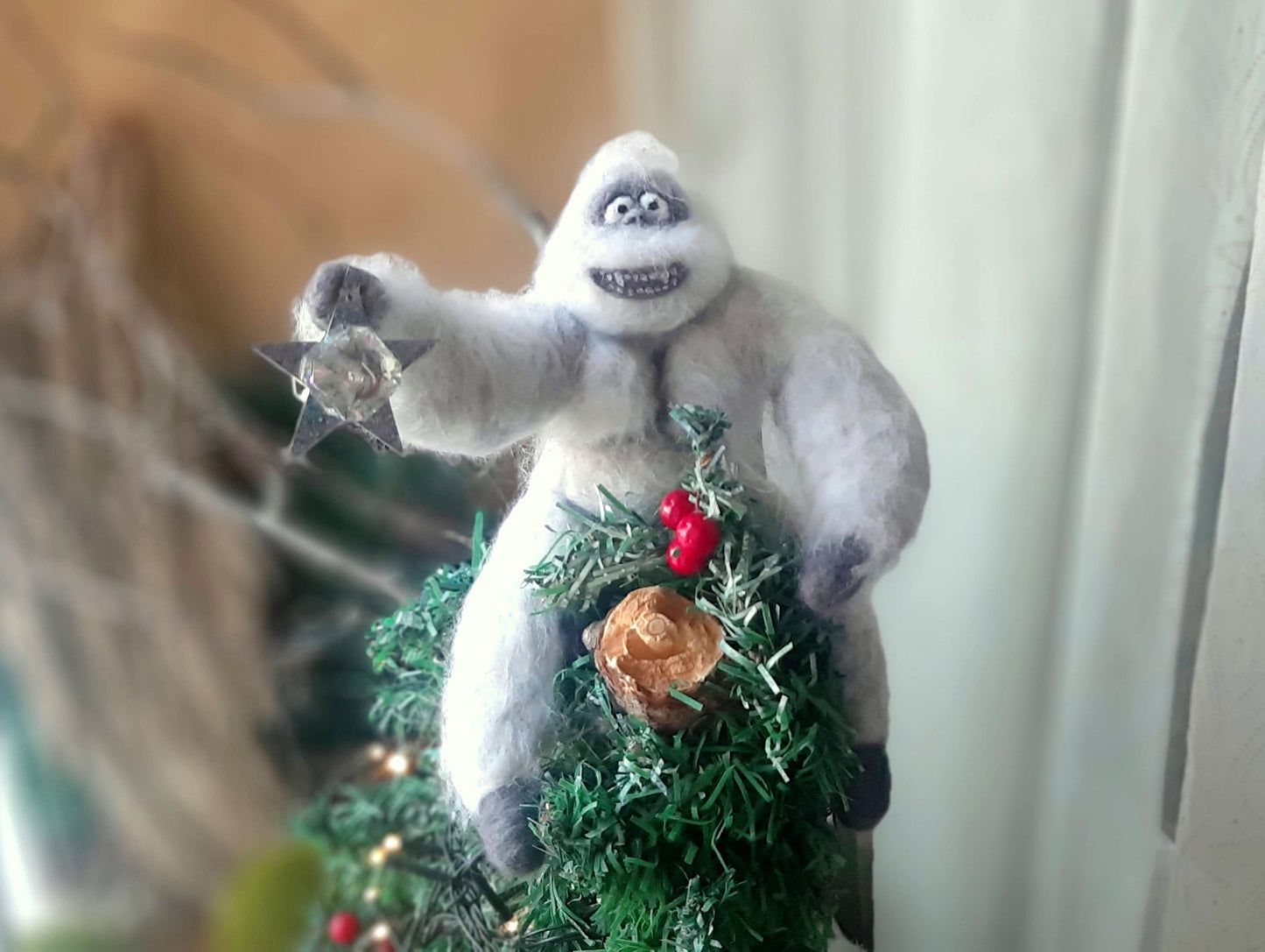 Christmas Tree Topper 🎄Abominable Snowman⛄