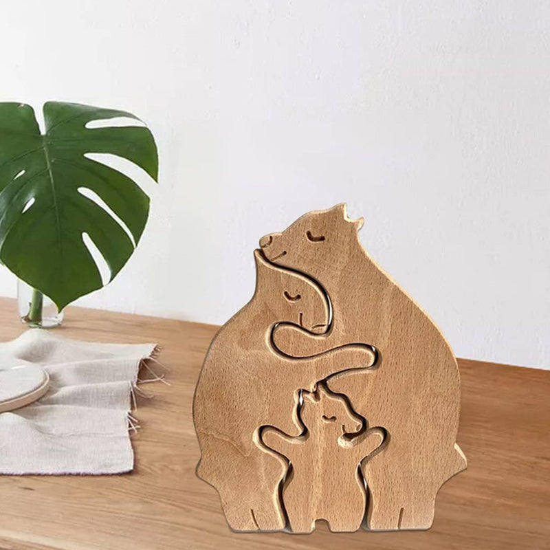 Hand-carved Wooden Animal Decor