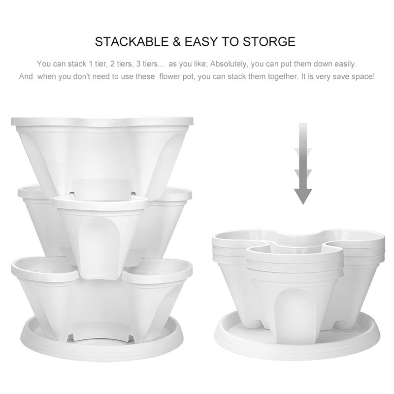 Vertical Stackable Flowerpot