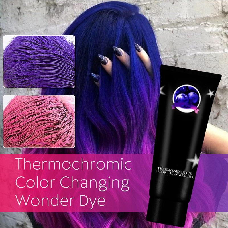 Thermochromic hair dye