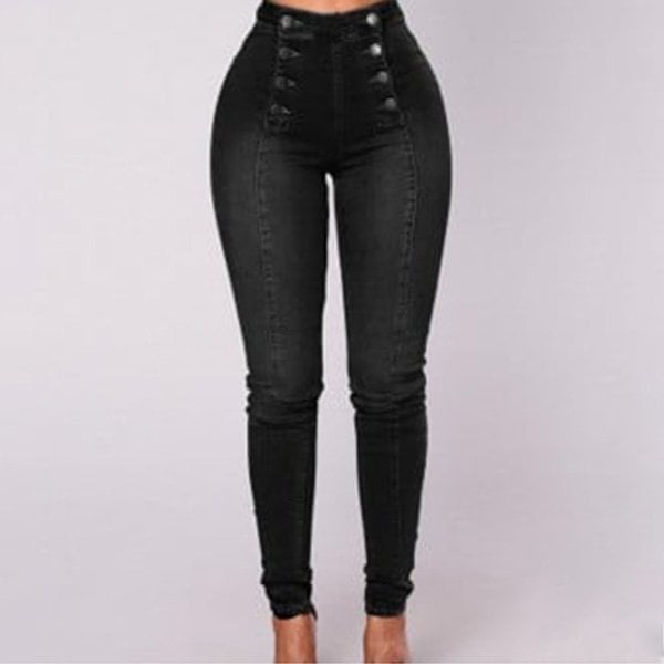 Double Breasted High Waist Skinny Jeans🔥HotSale🔥