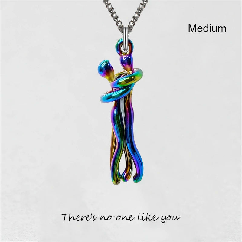 Men And Woman Embrace Clavicle Chain Necklace